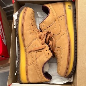 Brown Air Force Ones lightly used..
